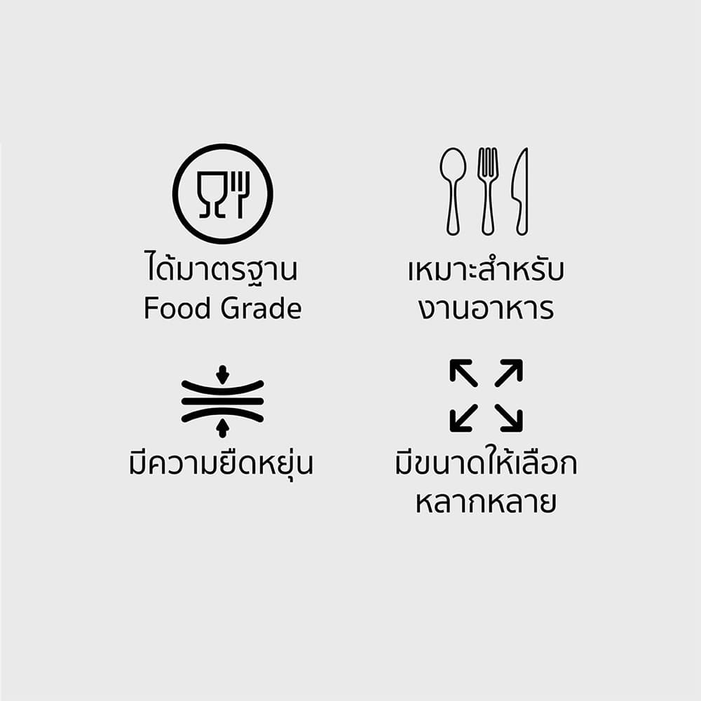 ถุงมือยางไนไตร แท้100% ไม่มีแป้ง 100 ชิ้น/กล่อง ถุงมือทำอาหาร ถุงมืออาหาร ทนน้ำมัน กันเคม รูปที่ 4