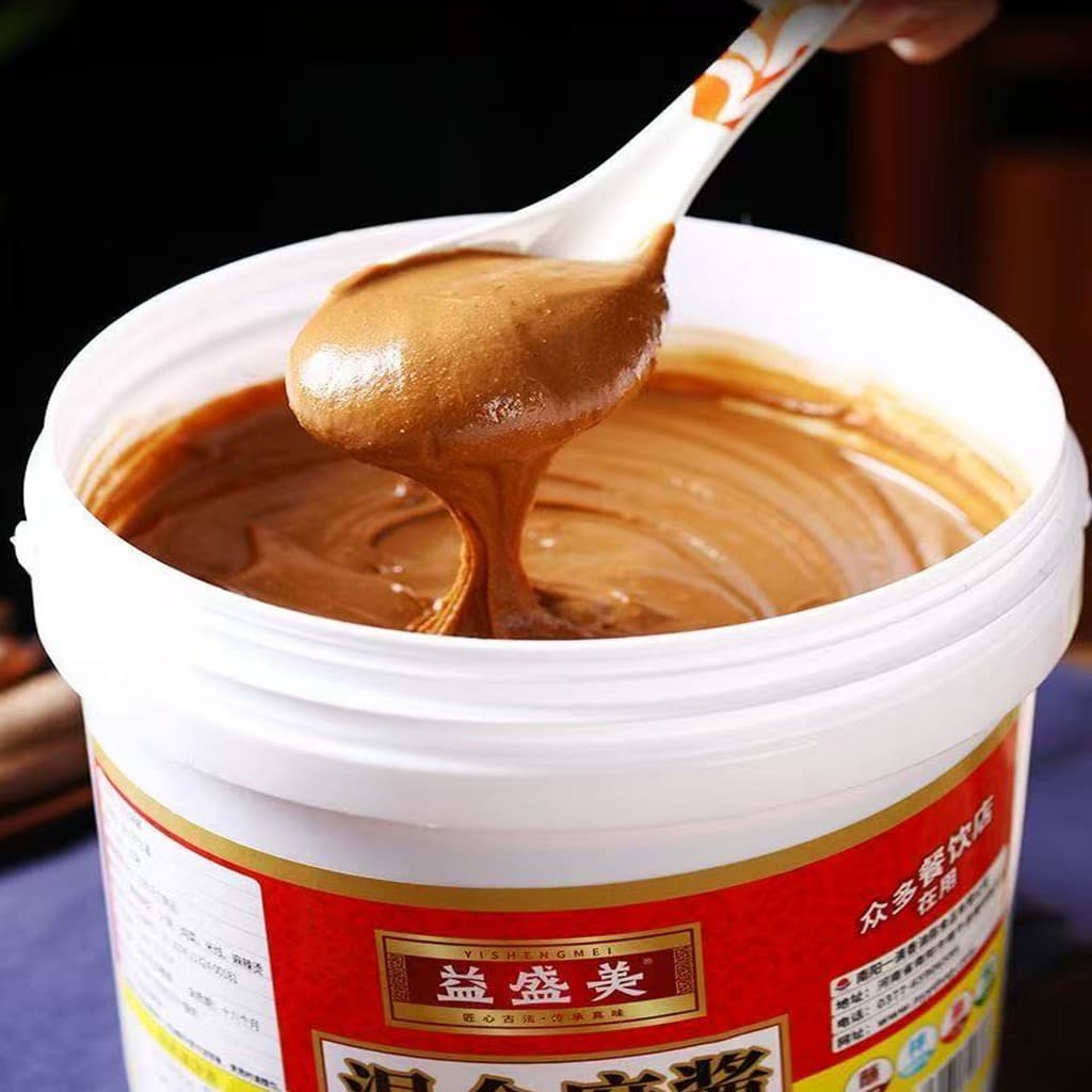 ซอสงาจีน ขนาดสุดคุ้ม เหมาะสำหรับภัตตาคาร ร้านอาหาร 混合麻酱 รูปที่ 3