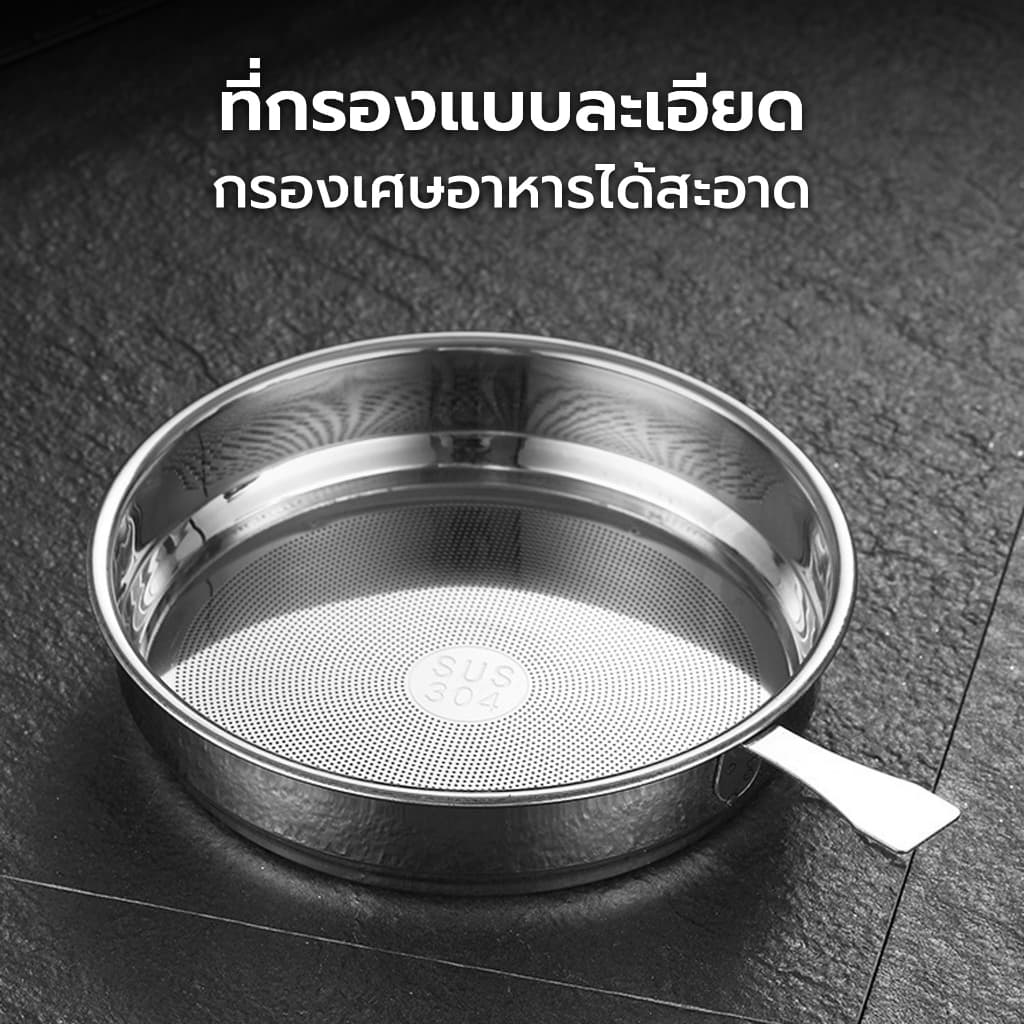 Alechaung หม้อกรองน้ํามันสแตนเลส 304สแตนเลส ที่กรองน้ํามัน 1.3/1.8L หม้อกรองน้ํามัน oil filter pot รูปที่ 4