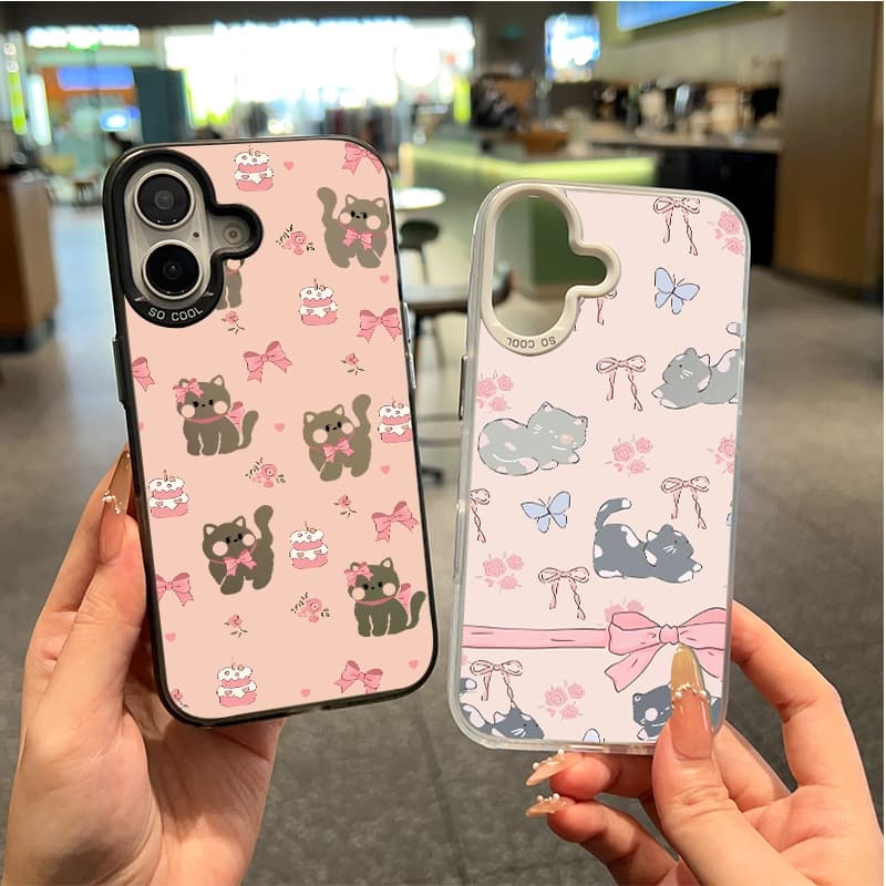 เคสน่ารักการ์ตูนแมวน้อยสีชมพู เคสVIVO Y20 Y20s Y12s Y12A Y15s Y15A Y01 Y21 Y21T T1X Y33S Y33T Y17s Y28 Y16 Y02s Y56 Y27s รูปที่ 2