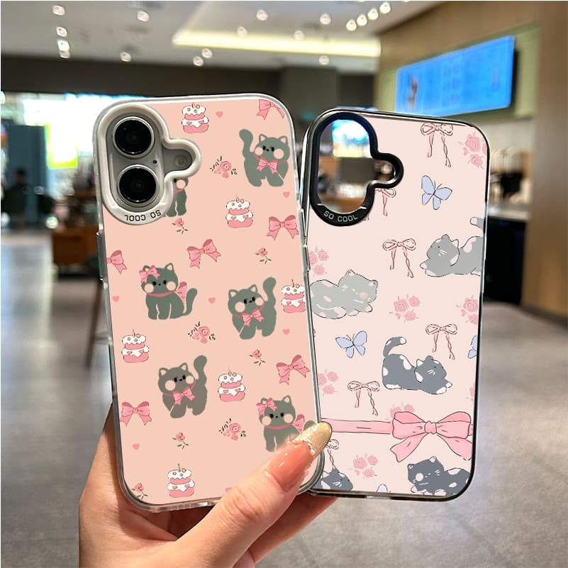 เคสน่ารักการ์ตูนแมวน้อยสีชมพู เคสVIVO Y20 Y20s Y12s Y12A Y15s Y15A Y01 Y21 Y21T T1X Y33S Y33T Y17s Y28 Y16 Y02s Y56 Y27s รูปที่ 3