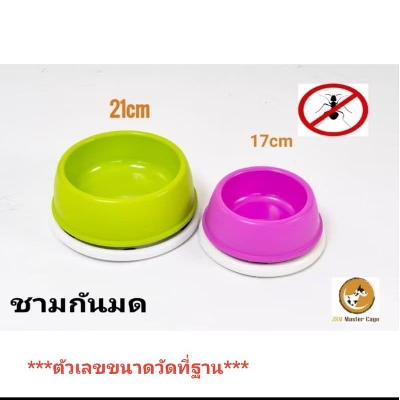ชามอาหารสัตว์ กันมด ชามกันมด เนื้อหนา ถ้วยอาหาร กันมด กันแมลง รูปที่ 2
