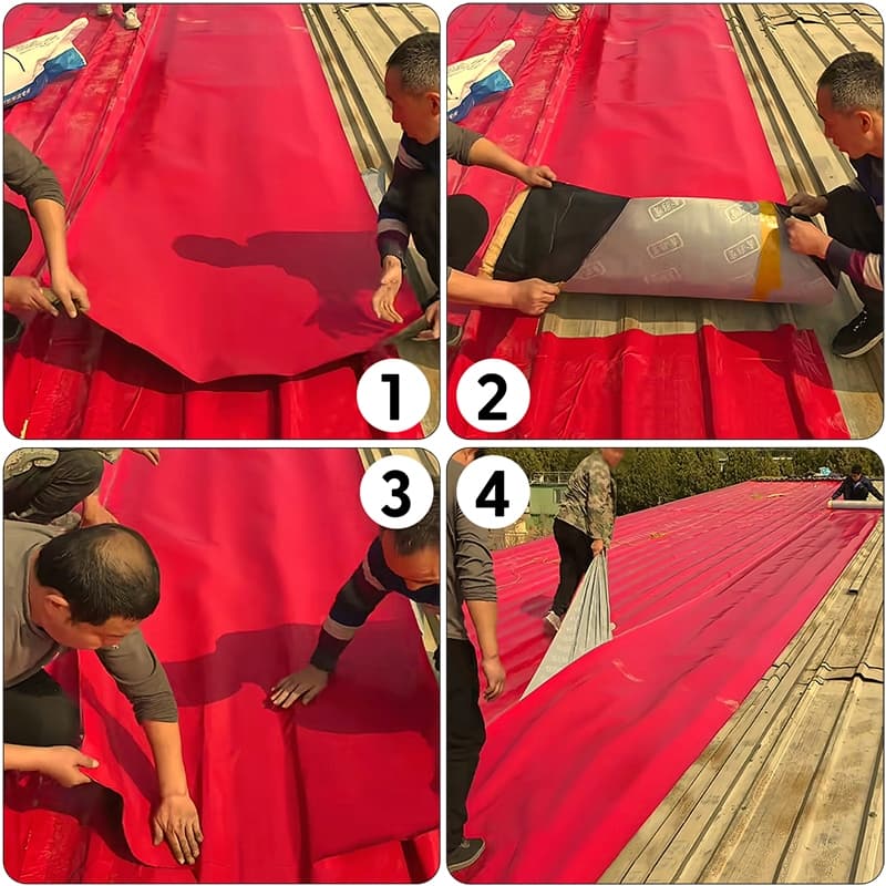 MUSCLE COW แผ่นกันซึม PVC มีกาวในตัว ยาว 5 เมตร สำหรับหลังคารั่ว ท่อประปา ฉนวนกันร้อนและลดเสียง ติดตั้งง่าย ใช้งานสะดวก รูปที่ 6