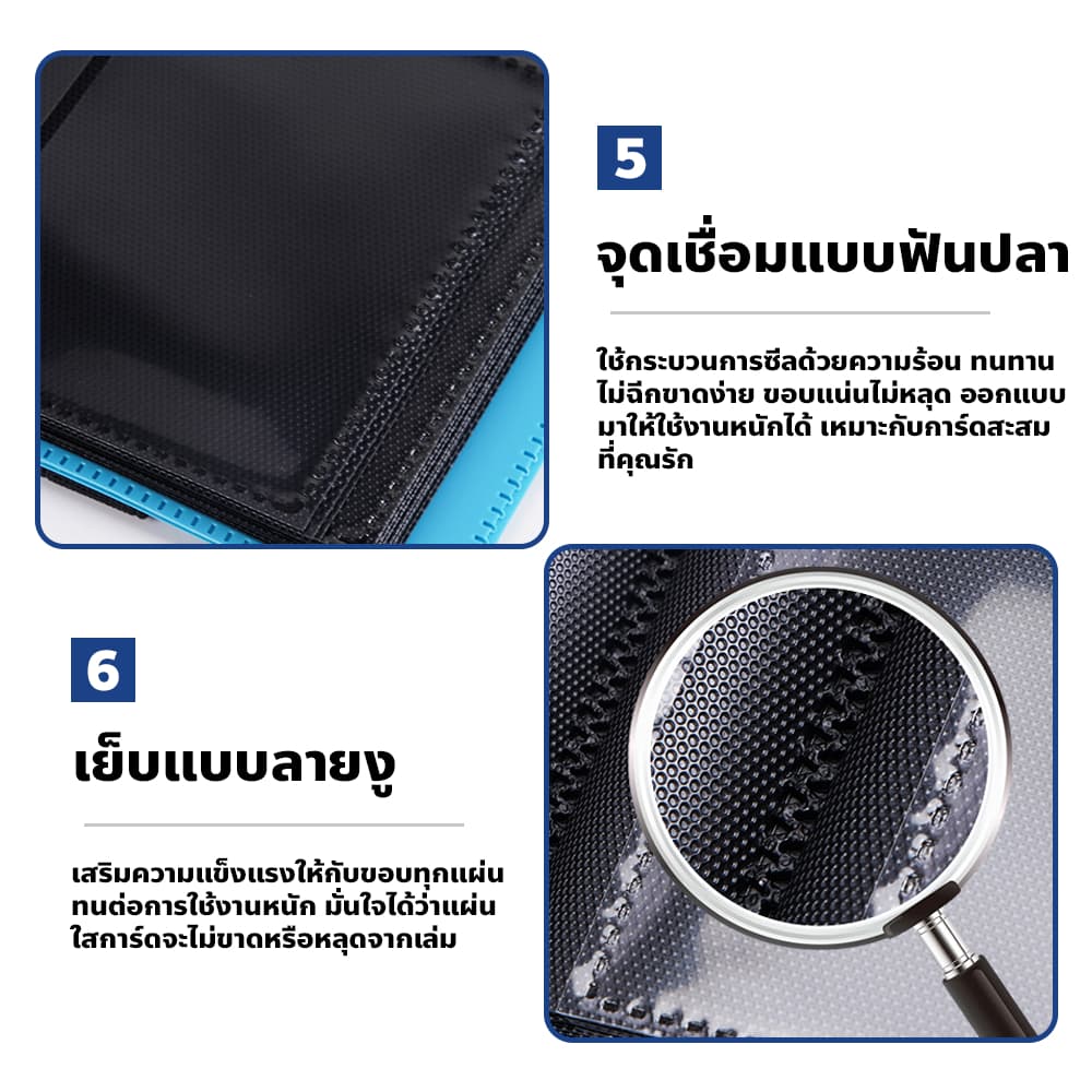 chishop อัลบั้มใส่การ์ดสะสม 4/9/12ช่อง แบบใส ป้องกันฝุ่น Card Album แฟ้มสะสมการ์ด รูปที่ 8