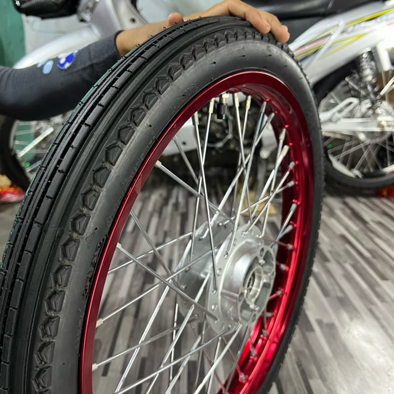 ยางนอก Vee Rubber ลายตรง VK98 2.25-17 แก้มกลม กำลังพอดี รูปที่ 4
