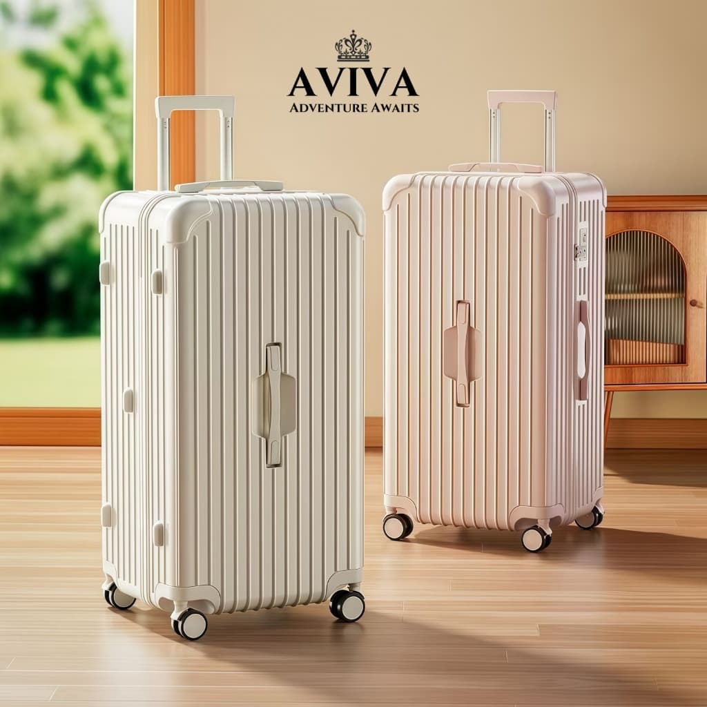 20/24/28/32'' AVIVA Luggage Suitcase Travel Bag With Cup Holder 5 Wheel Large Capacity Reinforced Suitcase รูปที่ 2