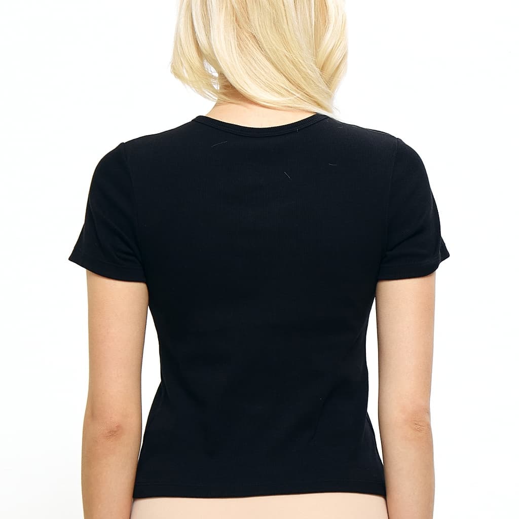 Wacoal เสื้อยืดเสริมบรา Bra Top รุ่น WH4A07 สีดำ รูปที่ 4