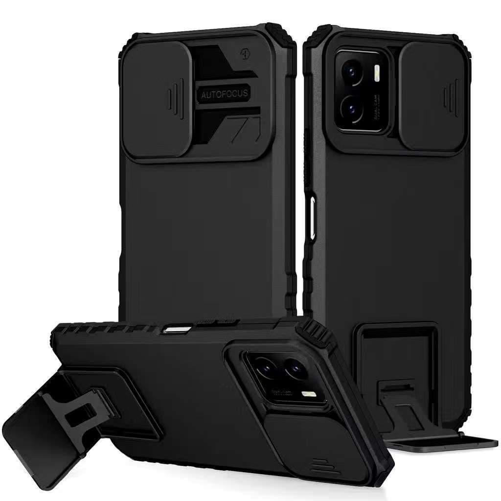 เคสหุ่นยนต์ ขาตั้งไหม่ สำหรับรุ่น Xiaomi Redmi A3 A1 A2 / Poco X3 Poco M3 เคสกกันกระแทก มีขาตั้งสไลด์กล้อง รูปที่ 1