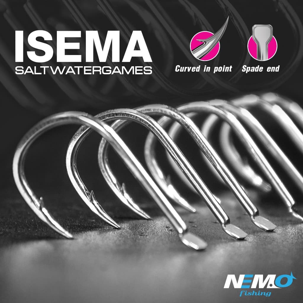 เบ็ด Isema Salt Water Games ตกปลาน้ำจืด,ปลาบ่อ,ทนน้ำเค็ม,ไม่ขึ้นสนิม,ใช้กับงานไมโครจิ๊กได้ รูปที่ 3