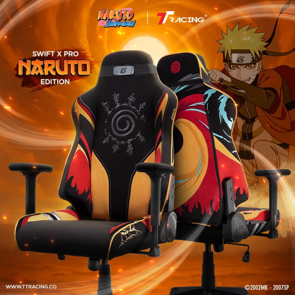 TTRacing Swift X Pro Fabric Gaming Chair Naruto Edition เก้าอี้สำนักงาน เก้าอี้เกมมิ่ง | Naruto Collection รูปที่ 2
