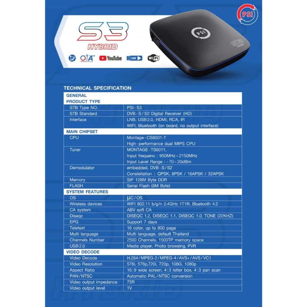 กล่อง PSI 2026 S Series รับประกันศูนย์ 1ปี ใหม่ล่าสุด รูปที่ 6