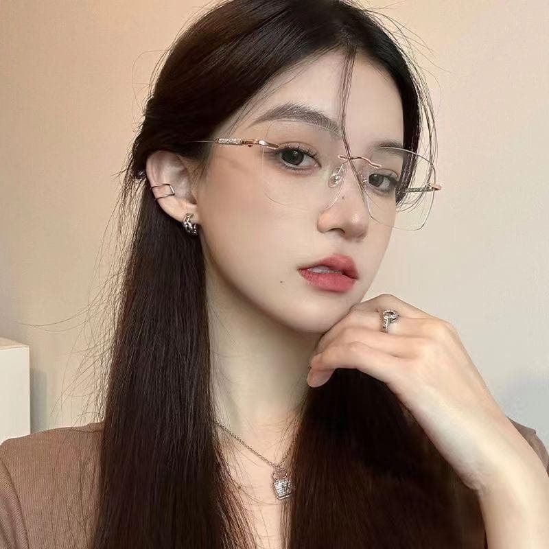 My Girl แว่นสายตาสั้น-50°ถึง-400° กรองแสง ไร้กรอบ สายตายาว+50°ถึง+400° คุณภาพสูง รูปที่ 8