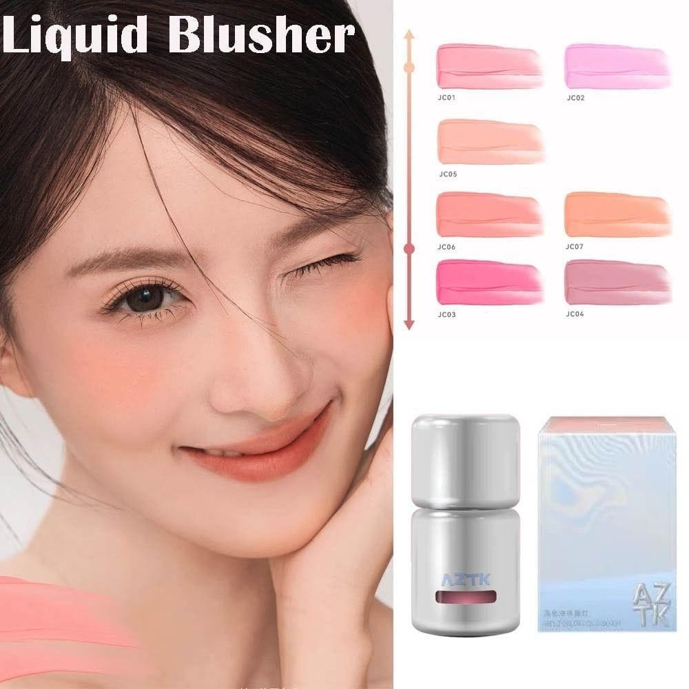 AZTK Blush Highlight Repair Three-in-One Shrink Expansion Color Nude Feel Natural Liquid Blush M1C6 รูปที่ 8