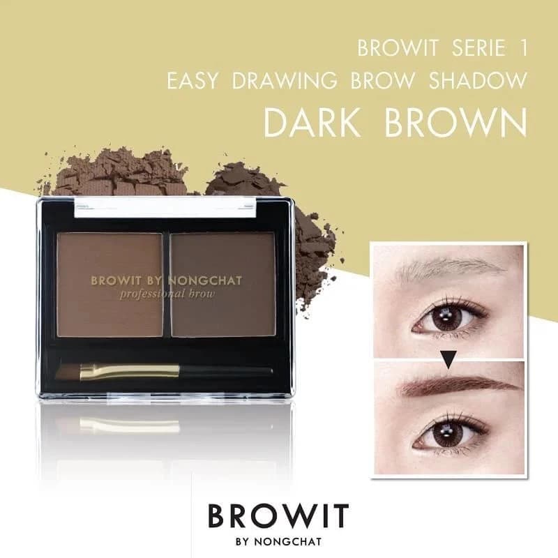 Browit By NongChat Series I Easy Drawing Brow Shadow 4g ที่เขียนคิ้วแบบฝุ่น กันน้ำ กันเหงื่อ รูปที่ 5
