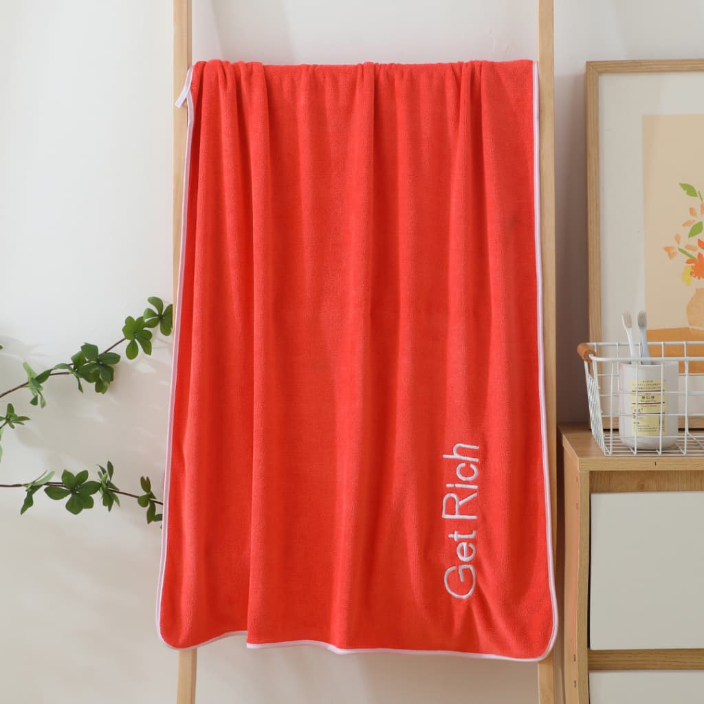 YJY-01 ผ้าเช็ดตัวนาโนรุ่น GetRich สีพื้น ผ้าขนหนูนาโนซับน้ำดี แห้งไวมาก ผ้าไมโครไฟเบอร์ รูปที่ 6