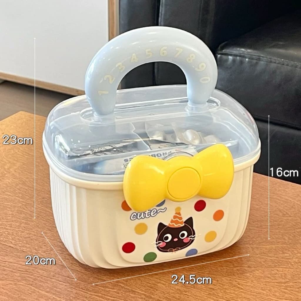 SALEกล่องเครื่องประดับโดปามี กล่องเครื่องประดับน่ารัก มี2ชั้น กล่องเครื่องประดับกิ๊บติดผมส่งจากไทย รูปที่ 6