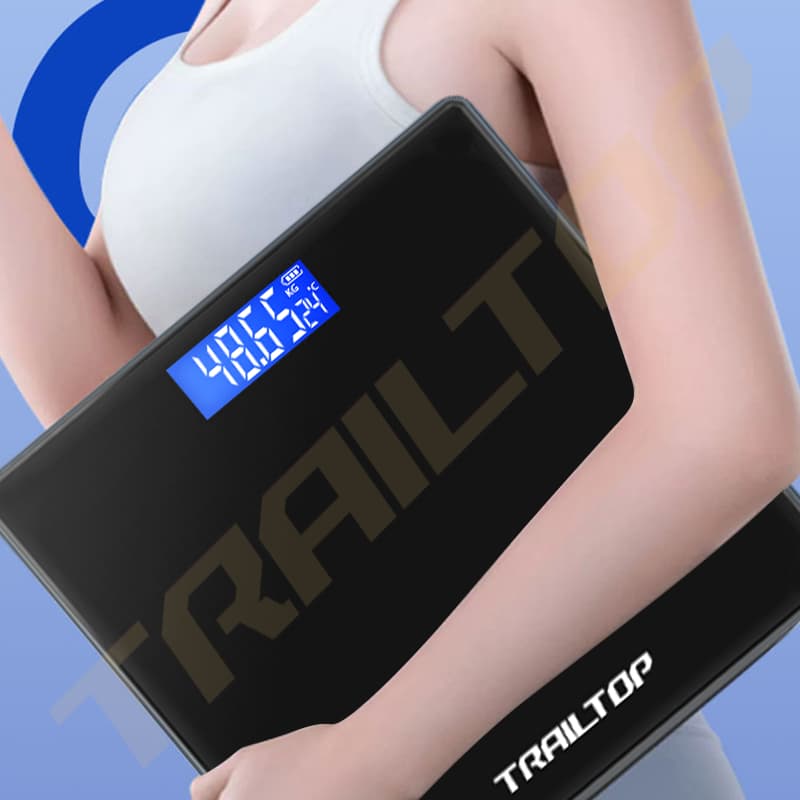 TRAILTOP เครื่องชั่งน้ำหนัก USB/แบตเตอรี่ ตาชั่งน้ำหนัก แสดงผลหน้าจอ LCD รับน้ำหนักได้สูงสุด 180กก รูปที่ 7