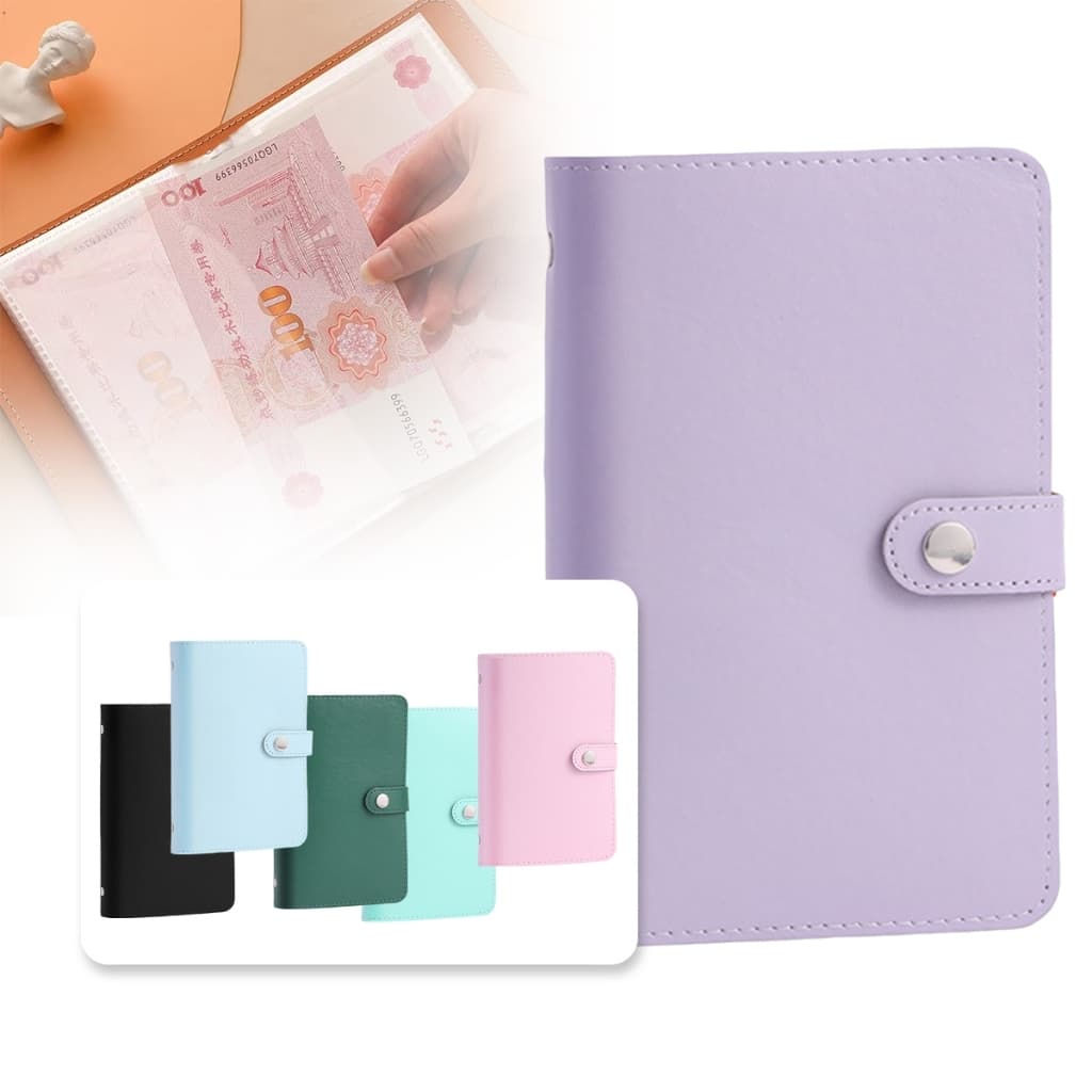 สมุดออมเงิน ใส่ได้ 100 แผ่น สมุดโน๊ตสมุดบัญชี ท้าทายออมเงิน Savings Book สมุดบันทึกการออม ใส่ 1000บาทได้ 12 สี รูปที่ 6