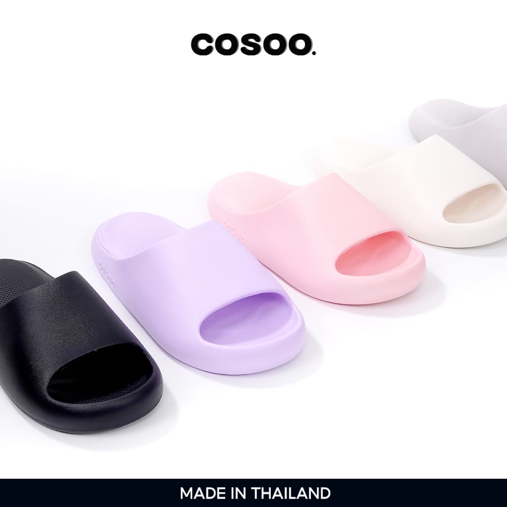 COSOO รองเท้า รองเท้าแตะ พื้นหนา กันลื่น ระบายอากาศได้ดี นุ่มสบายเท้า ใช้ได้ทั้งผู้ชาย ผู้หญิง รุ่น CS-L04 รูปที่ 1