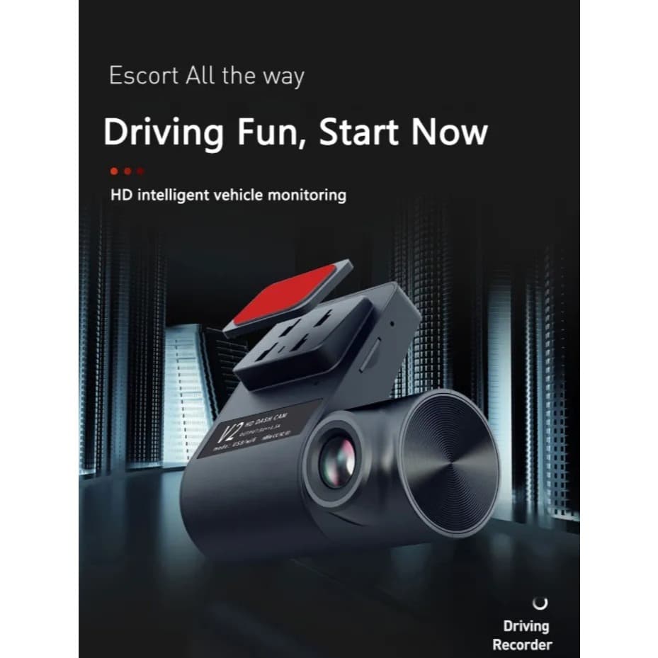 กล้องติดรถยนต์ V2 WiFi Dash CAM 1080p ดูผ่าน App มุมกว้าง 150องศา กล้องันทึกวิดีโอ DVR dashcam รูปที่ 5