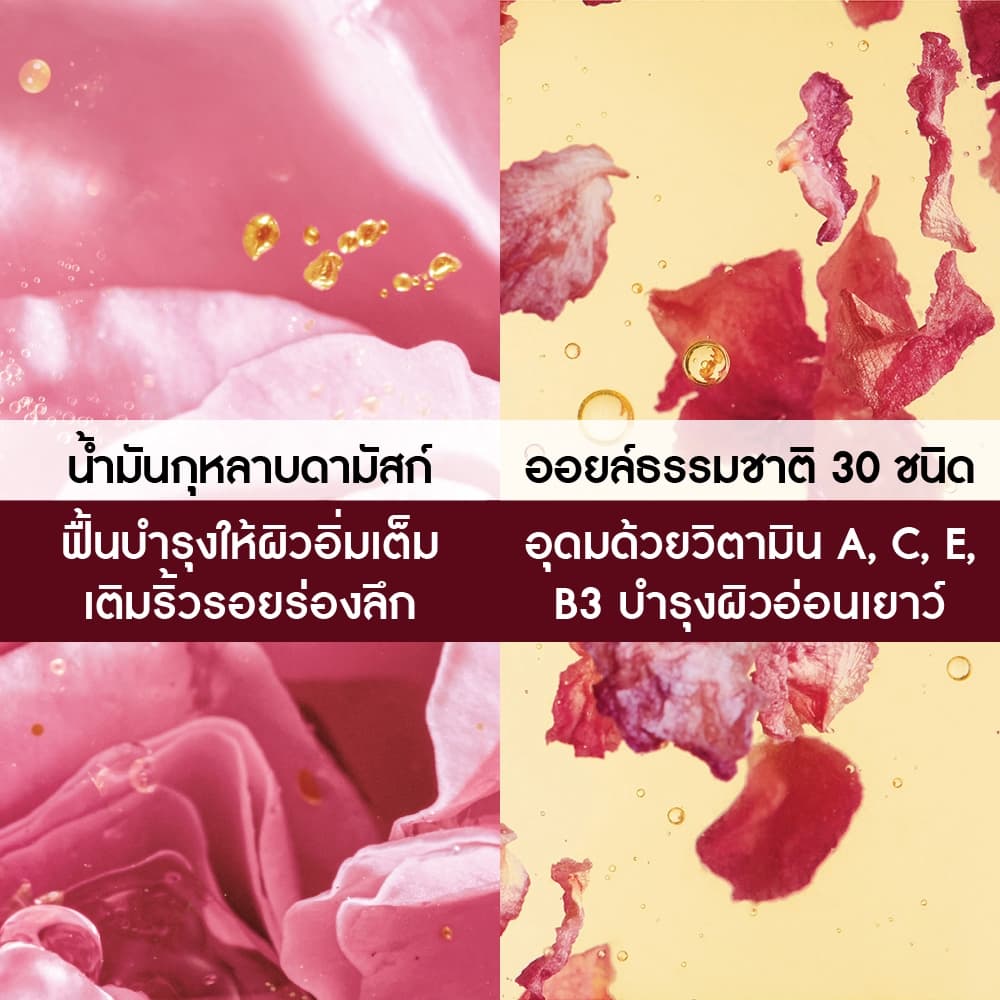 อีฟ โรเช Yves Rocher Riche Crème 4N Rose Oleo-Infusion Oil Serum 30Ml ริช ครีม ออย เซรั่ม บำรุงผิว รูปที่ 4
