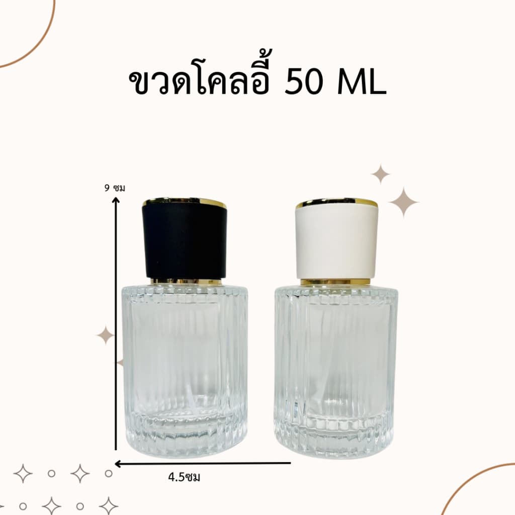 ขวดน้ำหอม รุ่นโคลอี้ ปริมาณ 50 มล. ขนาด : กว้าง 4.5 * สูง 9 ซม ขวดแก้วสีใส หัวฉีดสเปรย์ ขนาดพกพา สินค้าพร้อมจัดส่ง รูปที่ 1