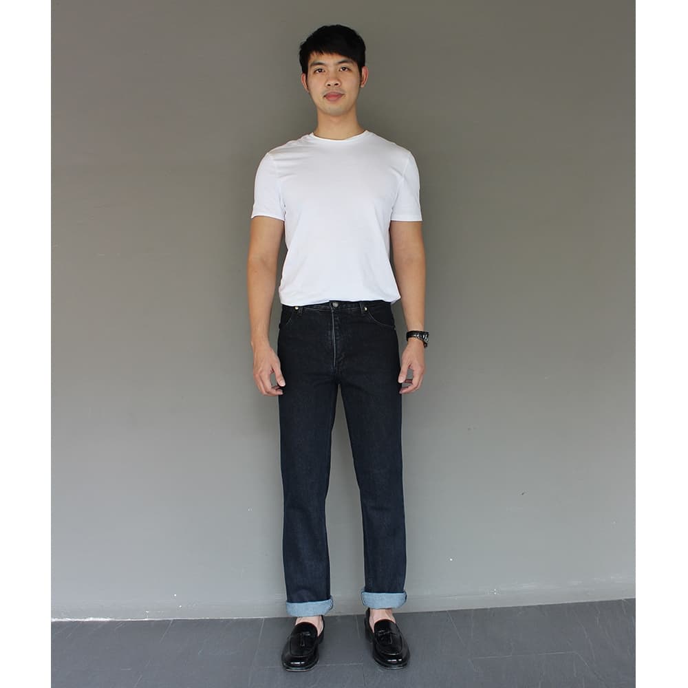 Golden Zebra Jeans กางเกงยีนส์ชายขากระบอกเล็กผ้าไม่ยืดไซส์เล็กไซส์ใหญ่ #535SNOW รูปที่ 8