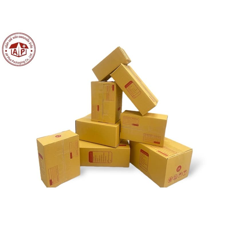กล่องไปรษณีย์  กล่องพัสดุ 00/0/0+4/A/AA/2A/AB/B ทำจากกระดาษ KA125 ราคาโรงงานผลิตเอง