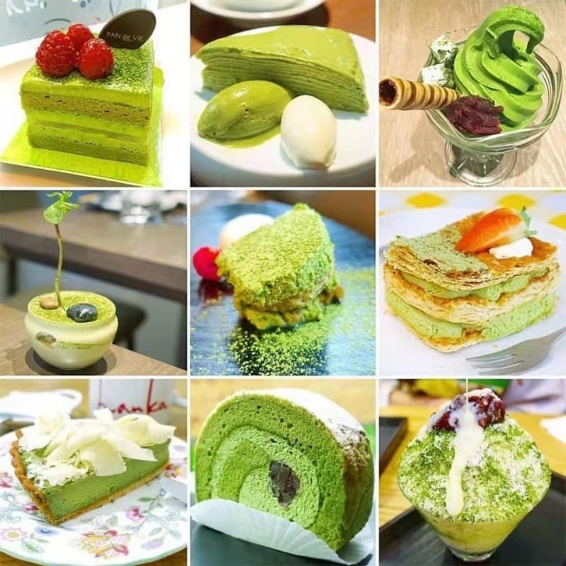 ผงชาเขียวมัจฉะ ซองดำ ไม่ผสมน้ำตาล ขนาด100กรัม . รูปที่ 5