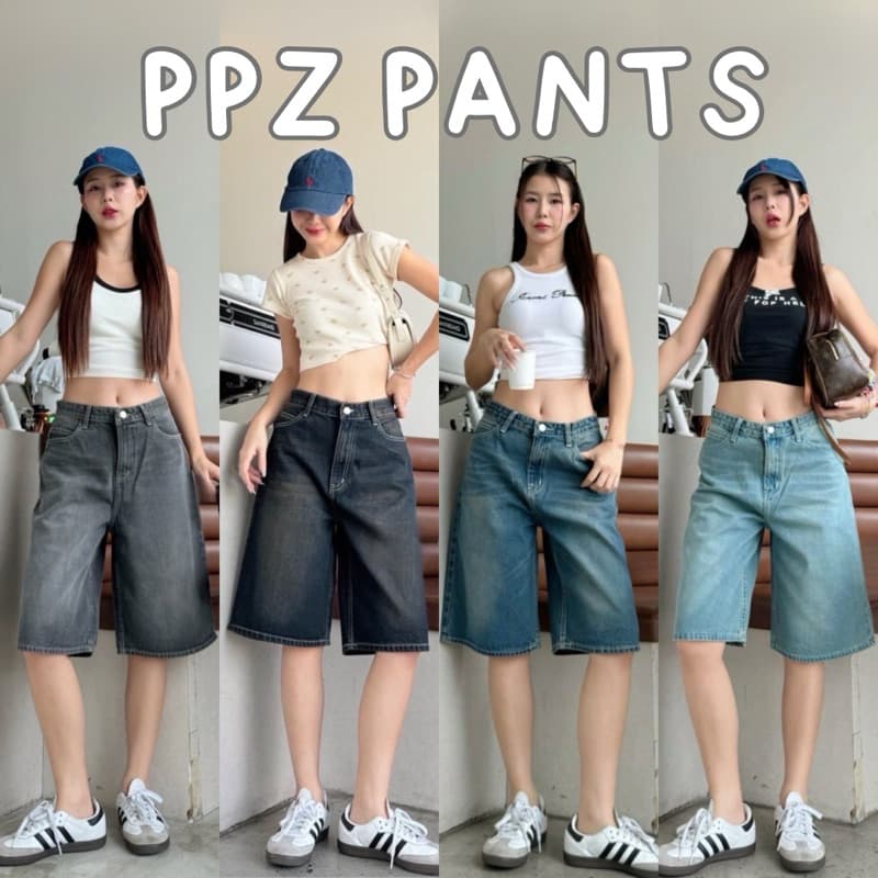 ʜᴀʀᴍᴏɴʏ กางเกงยีนส์ขา5ส่วน ผ้าไม่ยืด สีไม่ตก ทรงที่ฮอต ที่ฮิตสุดในตอนนี้ กางเกงยีนส์ผู้หญิง รูปที่ 1