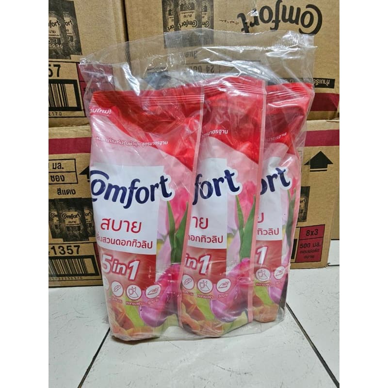 แพ็ค3ถุงน้ำยาปรับผ้านุ่ม Comfort คอมฟอรืท สบาย ล็อตใหม่ รูปที่ 3