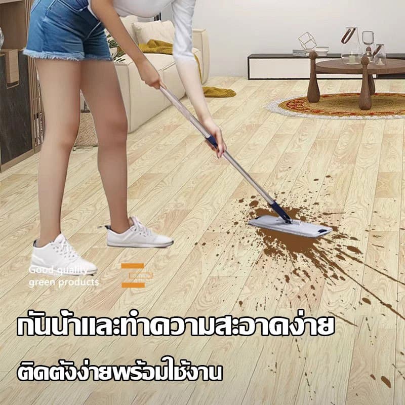 เสียหายเคลมให้กระเบื้องยางปูพื้น PVC ขนาดกว้าง 2ม กันน้ำกันลื่น ทนทานต่อสิ่งสกปรก เหมาะกับพื้นทุกประเภท รูปที่ 2