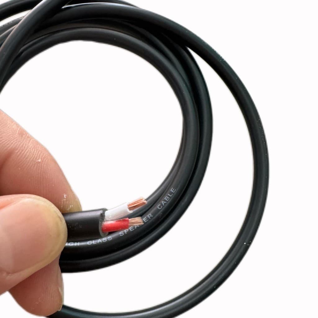 PT SHOP สายลำโพงกลมดำ 2x1.5mm Audio Speaker Cable สายลำโพงซับเบส100% รูปที่ 5