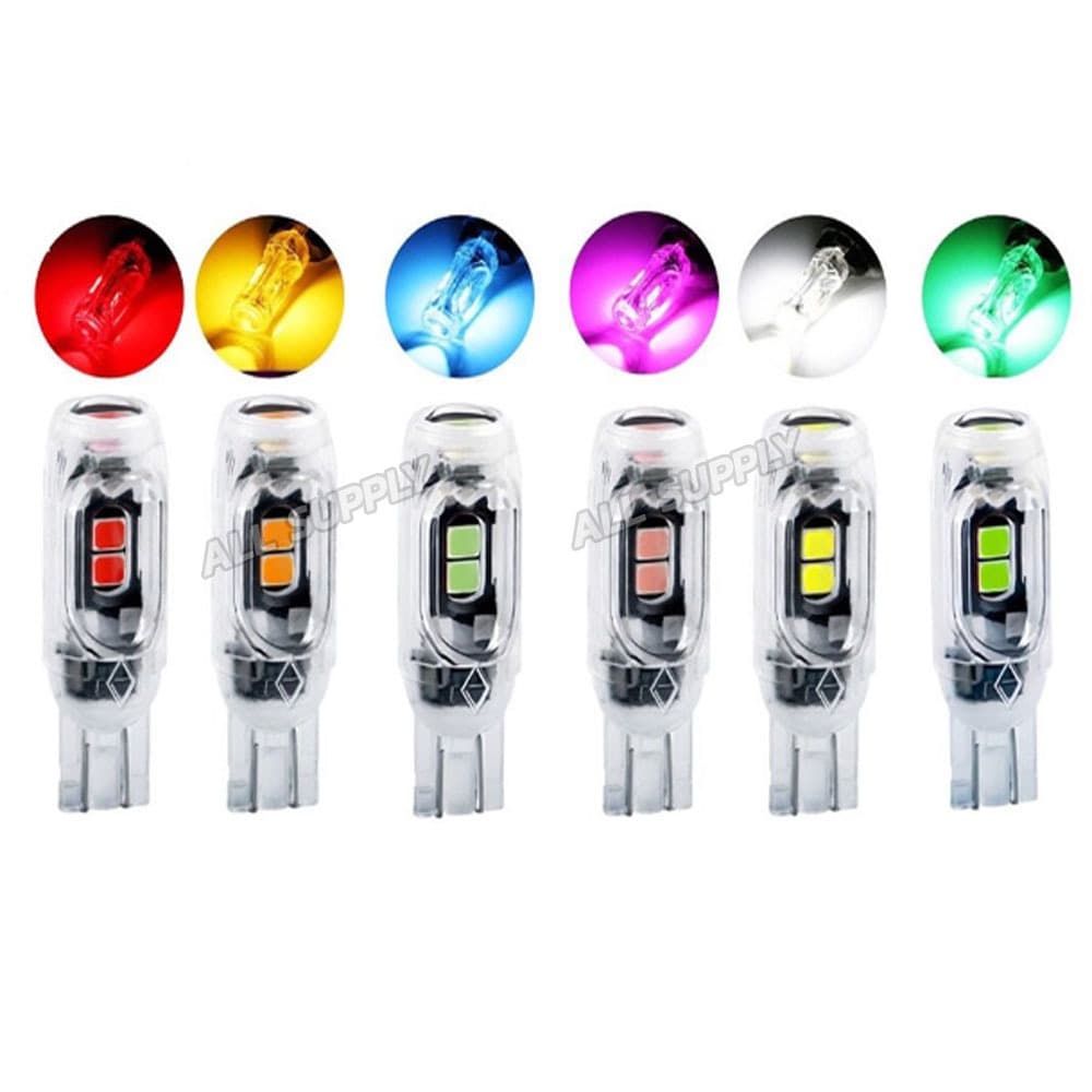 หลอดไฟเลี่้ยวแฟลช กระพริบเร็ว LED 1ชิ้น หลอดไฟเลี่ยว LED T10 LED T13 LED กระพริบไว 5สี สว่างมาก รูปที่ 3