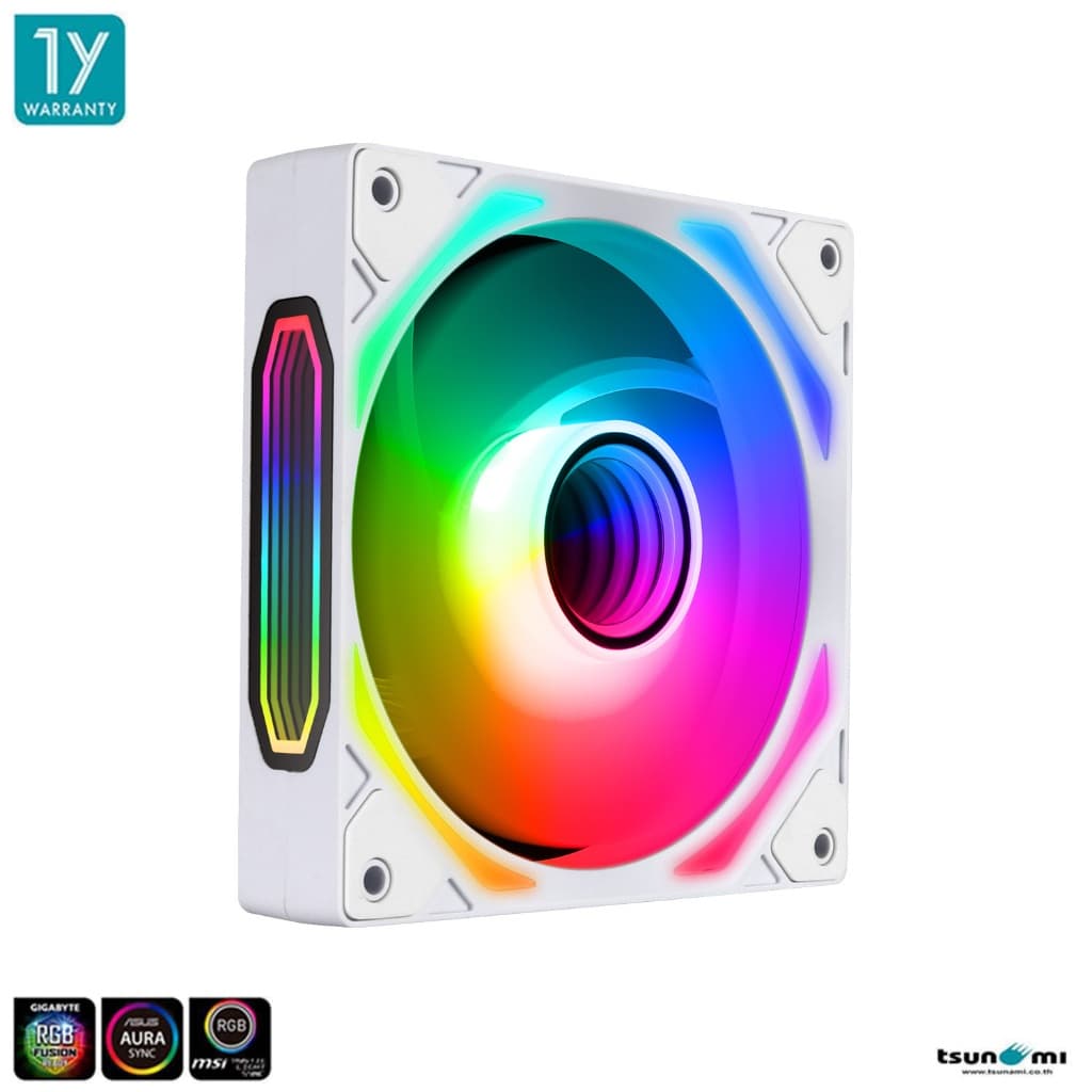 พัดลมระบายความร้อน Tsunami 1267 ARGB 12CM Cooling Fan รับประกันสินค้า 1 ปี รูปที่ 6