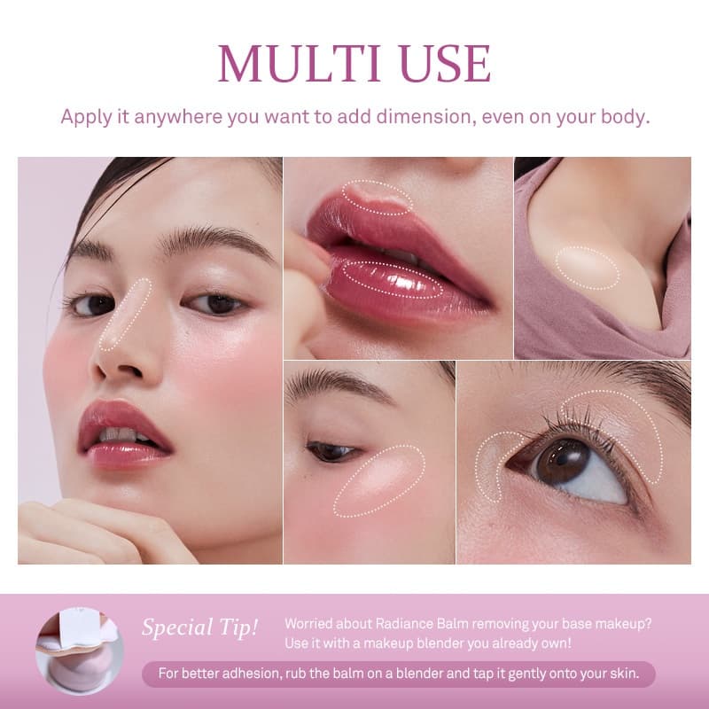 hince True Dimension Radiance Balm | hince Official Store l บาล์ม 3in1 ทาตา ปาก แก้ม รูปที่ 7