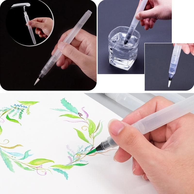 O&D Color แปรงทาสีแบบใช้ซ้ำได้ แปรงทาสีน้ำ แปรงสีน้ำอ่อน ปากกาหมึก การวาดภาพตัวอักษร บทความศิลปะ Watercolor Brush รูปที่ 5