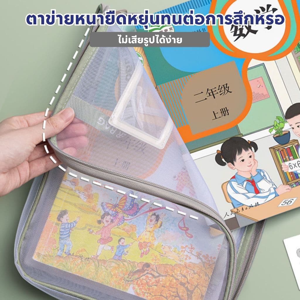 มัลติฟังก์ชั่ใสทดสอบถุงเก็บกระดาษ,เรียงลําดับกระเป๋าหนาความจุขนาดใหญ่สามชั้นพาร์ทิชันไฟล์โฟลเดอร์กระเป๋าโรงเรียนเครื่อง รูปที่ 6