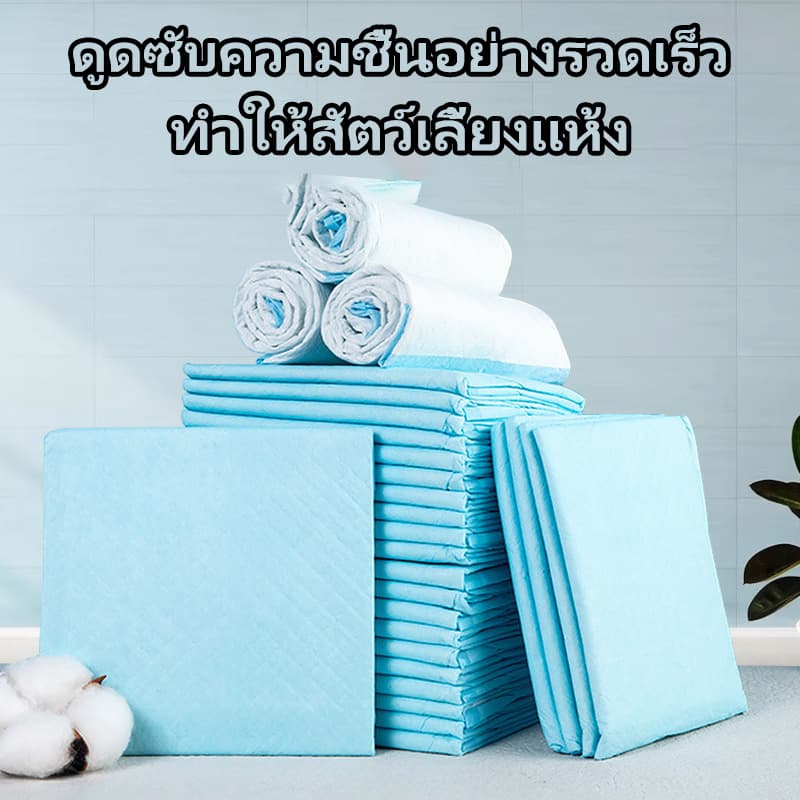 แผ่นรองฉี่สำหรับสัตว์เลี้ยง ซึมซับไดีดี ต่อต้านแบคทีเรีย แผ่นรองฉี่ ผ้ารองฉี่สุนัข แผ่นรองฉี่แมว แผ่นรองซับ ทรายแมว รูปที่ 9