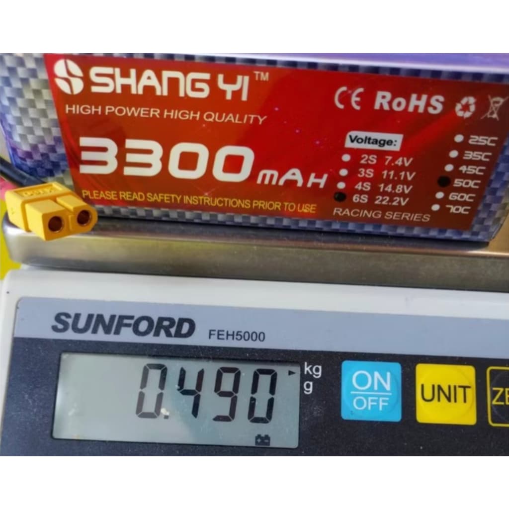 แบตลิโพ SHANG YI 3300mah 7.4Vข 11.1V 14.8V / 22.2V 50C แบต ลิโพ รถ เรือ เครื่องบิน รูปที่ 6