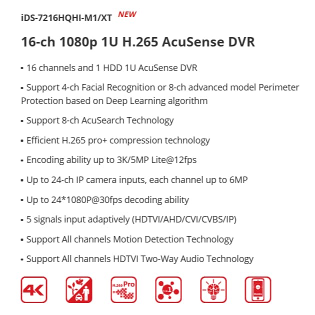 เครื่องบันทึกกล้องวงจรปิด HIKVISION IDS-7216HQHI-M2/S / IDS-7216HQHI-M1/XT / IDS-7216HQHI-M2/XT 16 ช่อง รูปที่ 4