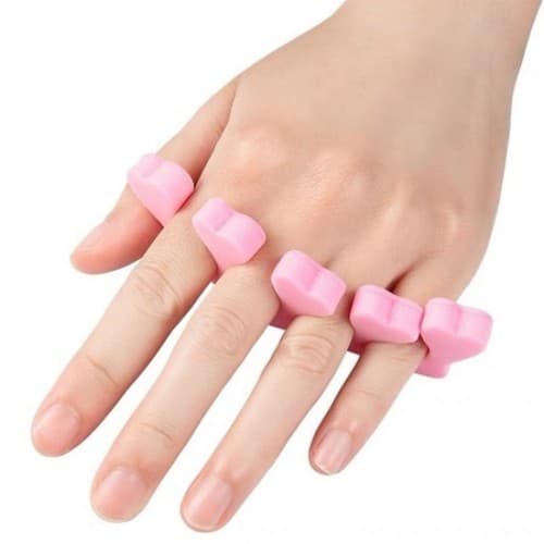 Windind เครื่องมือแต่งเล็บ ที่คั่นนิ้วซิโคน ที่คั่นนิ้วเท้า นิ้วมือ ที่คั่นนิ้วทาสี อุปกรณ์ทำเล็บ รูปที่ 8