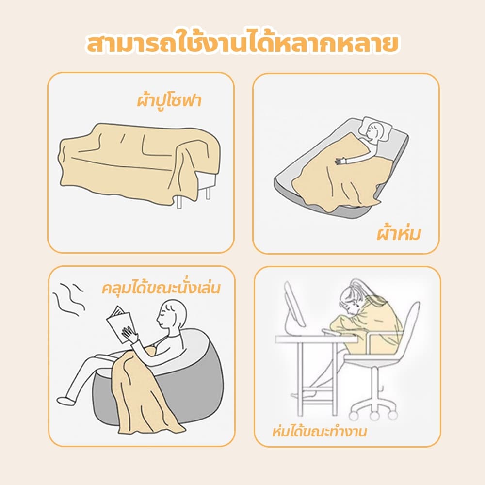 F2C ผ้าคลุมโซฟา เนื้อนุ่ม สไตล์นอร์ดิก ใช้งานได้หลากหลาย ผ้าคลุมฟอร์นิเจอร์ มีหลายขนาด รูปที่ 5