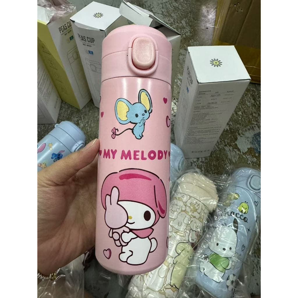 ขวดน้ำสแตนเลส กระบอกน้ำเก็บความร้อน เก็บความเย็น 420ML ลายการ์ตูนน่ารักๆ 420 รูปที่ 6