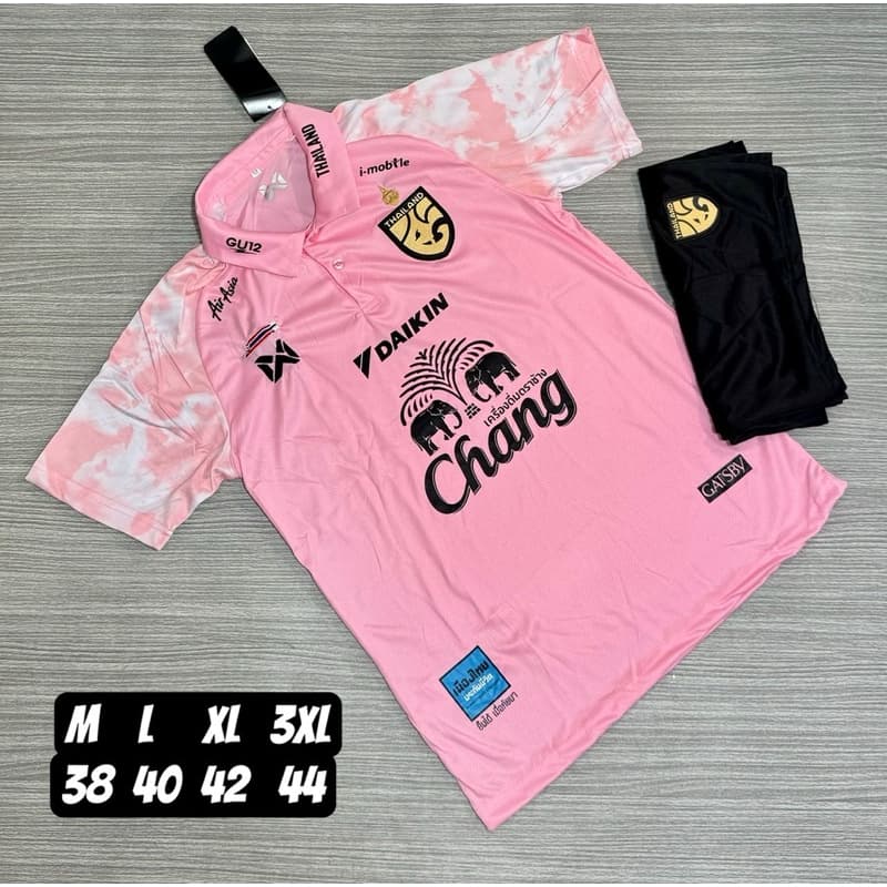 ชุดกีฬาคนโตเสื้อกับกางเกงปักโลโก้ทีมชาติไทยผ้าโพลีเอสเตอร์สีสดใสส่วมใส่สบายระบายอากาศได้ดี รูปที่ 9
