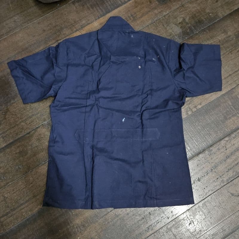 เสื้อช่าง / เสื้อช็อป สีกรมเข้ม ขนาดM/Lลดราคาตำหนิ รูปที่ 4