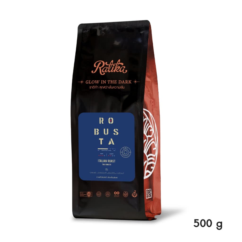 Ratika | ยิ่งซื้อ ยิ่งลด เมล็ดกาแฟคั่ว Ratika Coffee Robusta : กาแฟราติก้า โรบัสต้าแท้ 100% คั่วกลาง 500G. 2 / 4 KG. รูปที่ 4