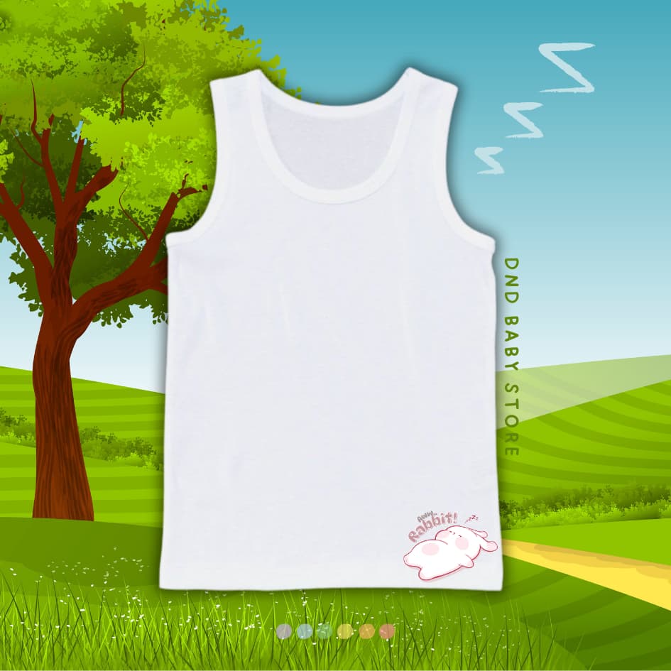 เสื้อซับในเด็ก เสื้อกล้ามเด็กลาย สัตว์นอน Animal Sleep Zoo นุ่มระบายอากาศได้ดี ไซส์ 1-11ปี #เสื้อกล้าม รูปที่ 9