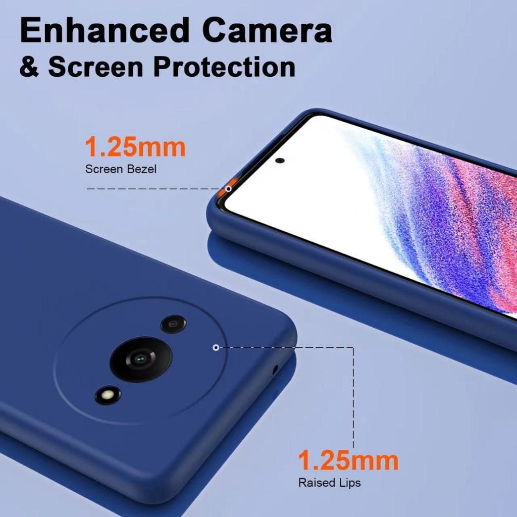 เคส สำหรับ Xiaomi Redmi A3 A1plus A2plus เคสซิลิโคนนิ่ม กันกล้อง TPU สีพื้น กำมะหยี่ รูปที่ 8