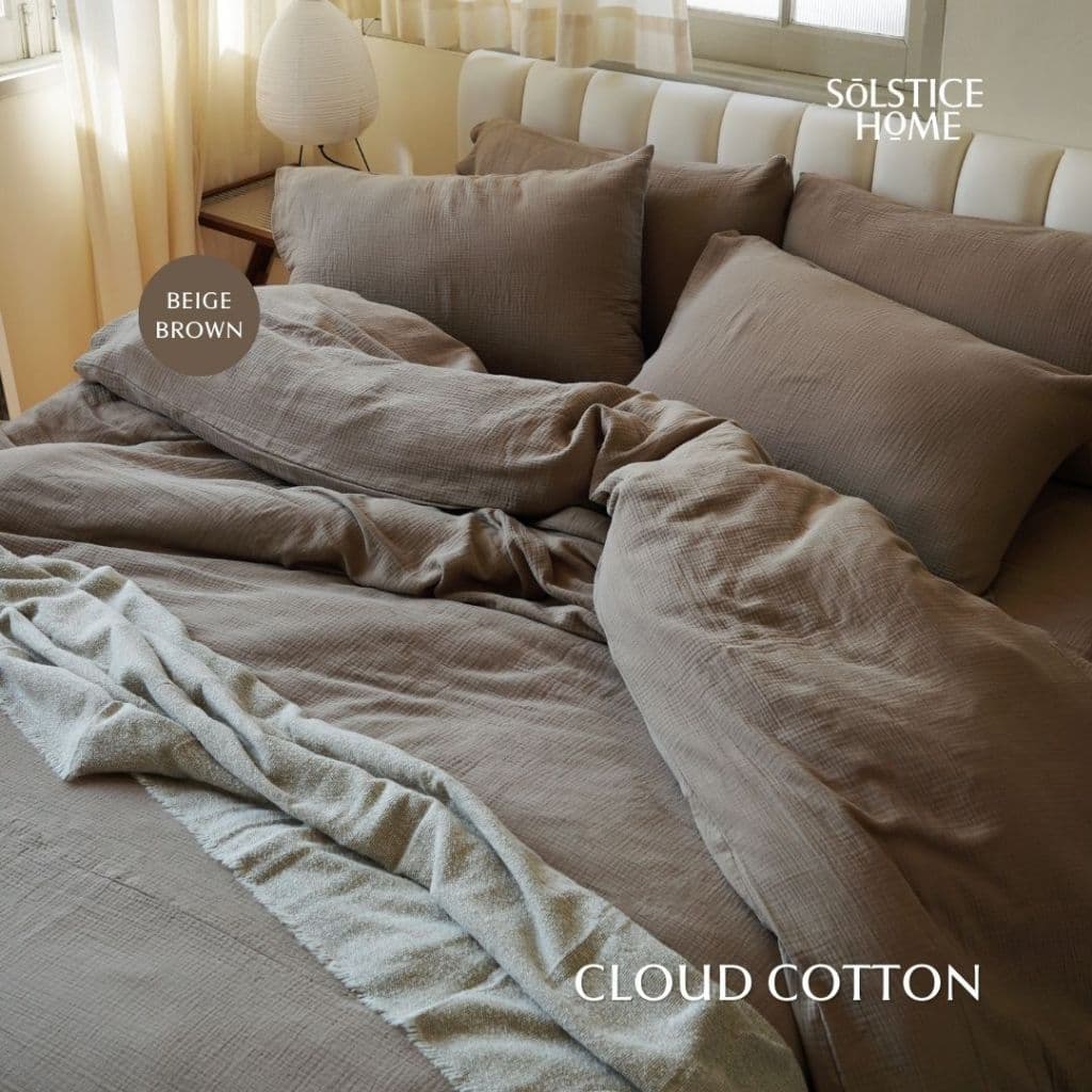 ชุดผ้าปูที่นอน / ปลอกผ้านวม / ปลอกหมอน ผ้า Cloud Cotton - Solstice Home คอตตอน 100% - ขนาด 3.5/5/6 ฟุต รูปที่ 9